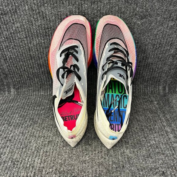Nike ZoomX‎ Vaporfly Next% Be True Pride Marathon Running Mens Sz 9.5 AO4568-101 main image 4